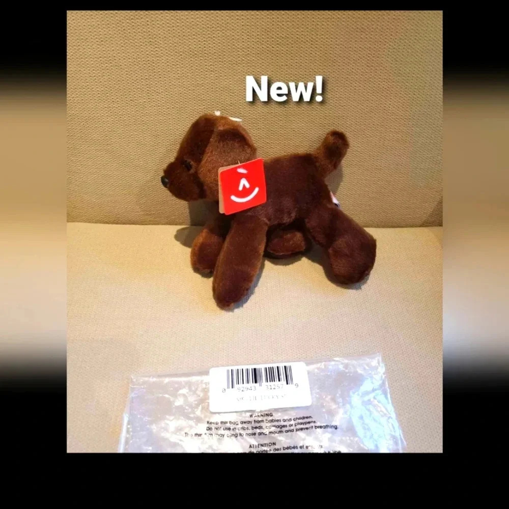🎈3/$15🎈New Aurora lil lucky brown puppy dog stuffed animal